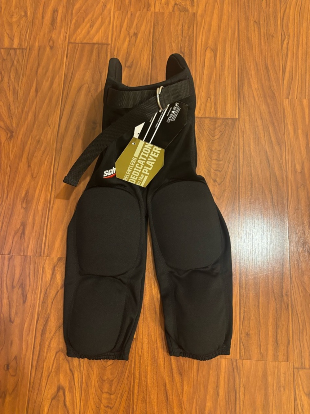 NWT Schutt Integrated Black Football Practice Pants Girdle Knee Pads Youth Large